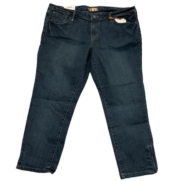 Bitten By Sarah Jessica Parker Ankle Zip Crop Jean Size 14 - Picture 1 of 6